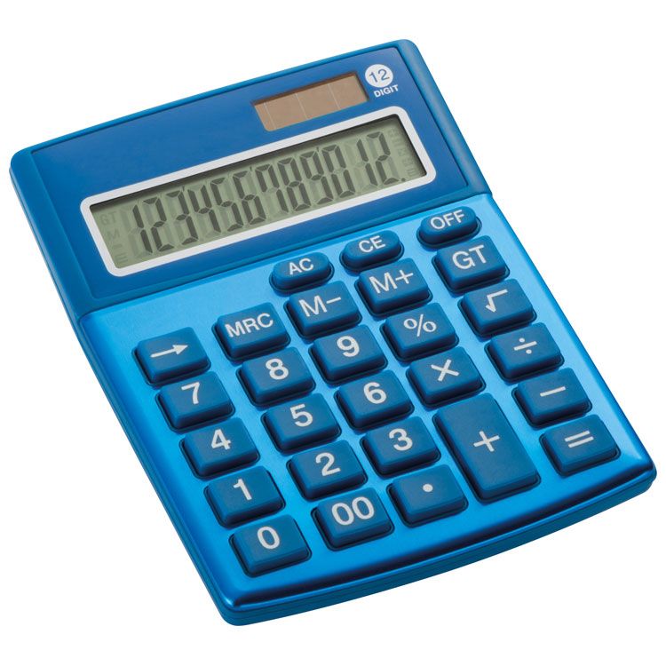 Калькулятор. Калькулятор синий. Калькулятор дешевый. Калькулятор сверху.